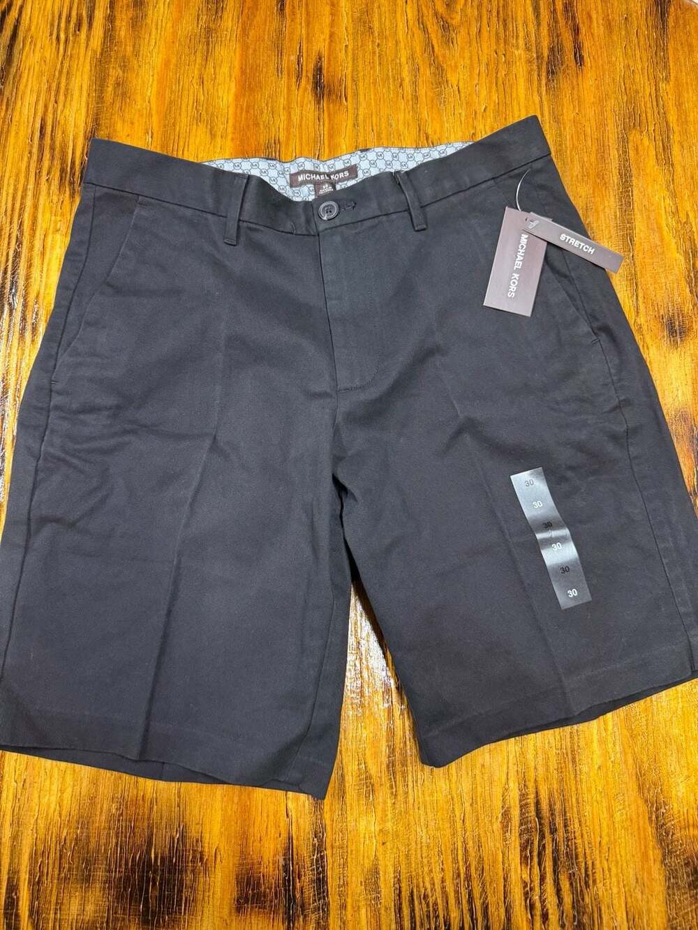 Michael Kors Chino Shorts Size 30 Black Stretch